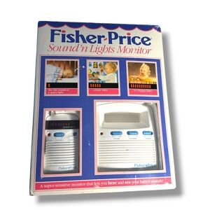 Vintage Fisher-Price Sound N Lights Baby Monitor Complete in Box 1990s #1550